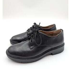 Geox Spherica EC1 Lace-Up Comfort Shoes Round Toe Women's Black Size US7 EU37